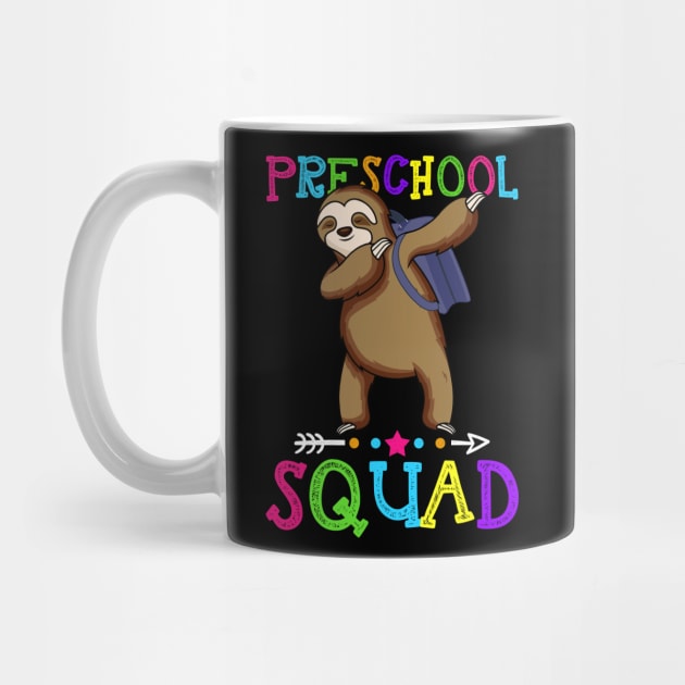 Sloth Team Preschool Squad Teacher Back To School by kateeleone97023